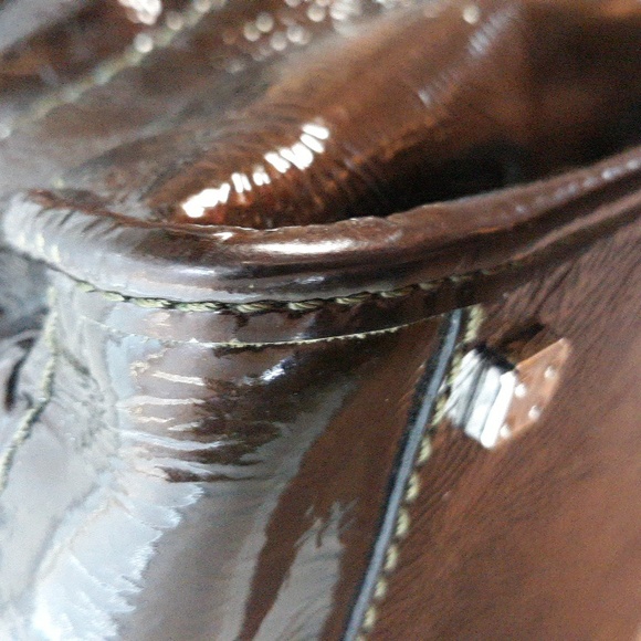 Loewe Amazona 36 Brown Patent Leather Lock and Key - Picture 7 of 16